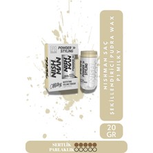 Nishman Saç Şekillendirici Toz Wax P1 Mılky / Oynanabilir Yapı / Kalıcı Saç Parfümü Içerikli - 20 gr