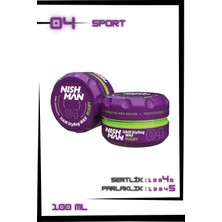 Nishman 04 Ultra Sert Parlak Saç Şekillendirici Wax 100 ml Profesyonel Kullanım İçin
