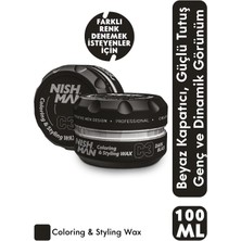 Nishman C3 Beyaz Saç Boyayan Şekillendirici Wax 100 ml