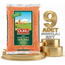 Duru Kırmızı Futbol Mercimek 9x1 kg
