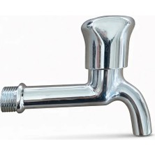 Çeviksu Alfa Model Kısa Tip Musluk 1/2" Pirinç Iç Mekanizma Krom Kaplama