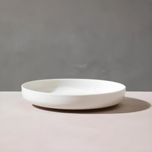 Modern 24 cm Porselen Salata ve Sunum Tabağı, Şık ve Dayanıklı