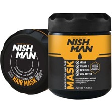 Nishman Profesyonel Saç Bakım Maskesi (Shea Butter Argan Yağı / Incha Inchi Besleyicisi Yağlar) 750 ml