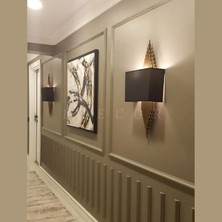 Diecor Dekoratif Boyanabilir Montaja Hazır 2.5cm Duvar Çıtası Kolay Uygulanır Gönyeli Kesilmiş