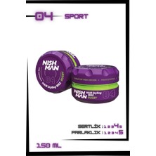 Nishman 04 Saç Şekillendirici Wax 150 ml Ultra Sert ve Parlak Özellikleri ile Etkili Sonuç