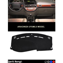 Habune Opel Corsa 2013 - 2019  Özel Yeni Torpido Koruma Kılıfı - Ön Göğüs Kaplama - Siyah Şerit