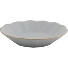 6 Kişilik Porselen Kahve ve Çay Tabağı Takımı, Şık ve Zarif Tasarım