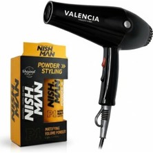 Nishman P 1 Toz Saç Şekilendirici Wax –20GR x 12 Adet / + Fön Makinası Hediye