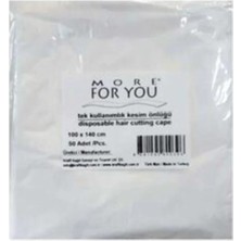 MORE FOR YOU Tek Kullanımlık Penuar Kesim Örtüsü 140X100 cm 50 Adet