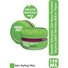 Nishman Saç Şekillendirici Wax Keratin Özlü 05 Parlak ve Güçlü Tutuş 150 ml