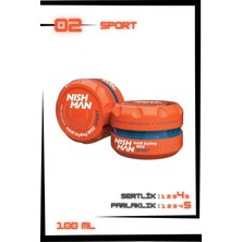 Nishman 02 Saç Şekillendirici Ultra Sert Parlak Wax 100 ml Sport Özelliği ile Profesyonel Sonuç