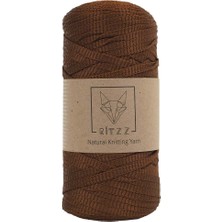 Ritzz Polyester Ribbon Ip Kızıl Kahve