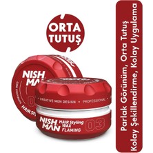 Nishman Saç Şekillendirici Wax 03 Parlak Ve Güçlü Tutuş Orta Tutuş Özelliği 100 ml
