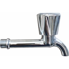 Üso Su Armatürleri Üso Piramit Model Musluk 1/2'' Uzun Tip Lavabo Evye Bahçe Dış Mekan Uyumlu