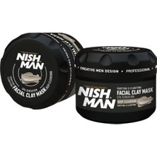 Nishman 450 ml Yüz Tonu Eşitleme ve Sivilce Kurutma Özellikli Saf Kil Detox Maskesi