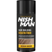 Nishman Saç Dolgunlaştırıcı Keratin Fiber ( Orta Kahve ) Sabitleyici Sprey (Set)