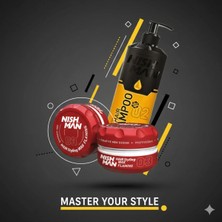 Nishman 03 Saç Şekillendiric Ultra Sert Parlak Wax 100 ml x 3 Adet/ + 400 ml Tuzsuz Şampuan Hediye