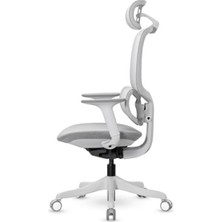 MarkEntegra Fileli Başlıklı Çalışma Koltuğu - Gri