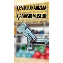 Çeviksu Karizma Model Çamaşır Bulaşık Makinası Musluğu (Çamaşır Makinaları Bağlantı Hortumlarına Uyumludur)