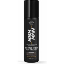 Nishman Hair Magic Retouch Saç Dibi Kapatıcı - Koyu Kahverengi 100 ml