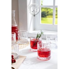 El Yapımı Cam Bardak 4'lü Set, Şık ve Zarif Tasarım