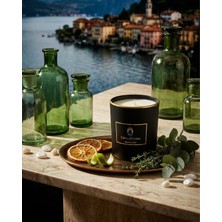 Menaggio Soya Mumu 200 Gr. 45 Saat Cam Tasarım Okaliptüs & Portakal Masaj Etkili Doğal Hediyelik Mum