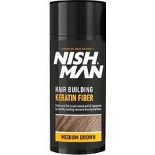 Nishman Orta Kahverengi Keratin Fiber Saç Yapılandırıcı - Tekli Paket 21 gr