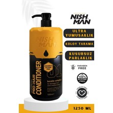 Nishman 01 Keratin Saç Kremi Silikon ve Parabensiz / Tüm Saçlara Yönelik 1250 ml