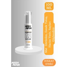 Nishman Saç Şekillendirici Ultra Mat Oynanabilir Pompalı Wax A2 - 100 ml