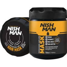 Nishman Profesyonel Saç Bakım Maskesi 750 ml Argan Yağı ve Vitamin E İçeren Derinlemesine Bakım
