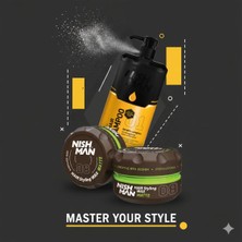 Nishman 08 Saç Şekillendiric Ultra Sert Parlak Wax 100 ml x 5 Adet/ + 1250 ml Tuzsuz Şampuan Hediye
