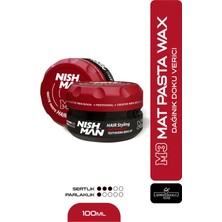 Nishman M3 Dağınık Mat Görünümlü Saç Şekillendirici Wax - 100 ml