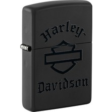 Zippo Harley Davidson Black Logo Dizayn Çakmak