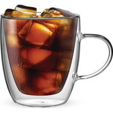 Bialetti - Capri Çift Duvarlı Cam Bardak 350ML 2'li Set