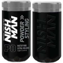 Nishman P0 Ultra Hacim ve Mat Bitiş Toz Saç Şekillendirici Wax 20 g Hafif Kontrol