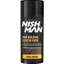 Nishman Koyu Kahverengi Keratin Fiber Saç Yapılandırıcı - Tekli Paket 21 gr