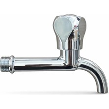 1/2'' Uzun Tip Musluk Lavabo Evye Bahçe Dış Mekan Uyumlu