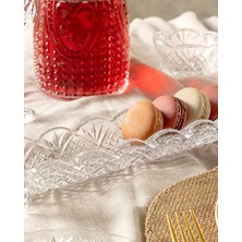 Lusi Cam Sunum Tabağı 24 cm Şık ve Zarif Tasarım, Zarif Sunumlar Için Ideal