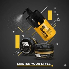 Nishman 07 Saç Şekillendiric Ultra Sert Parlak Wax 100 ml x 5 Adet/ + 1250 ml Tuzsuz Şampuan Hediye