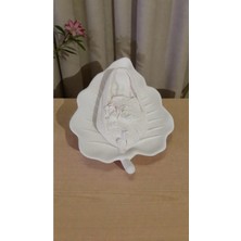 Doğal Yapraklı Tepsi ve Kundaklı Bebek Ikili Tasarımı