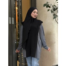 Triko ve Süprem Detaylı Garnili Spor Tunik