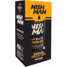 Nishman Nish Man Hair Building Fiber - Dark Brown 21 gr
