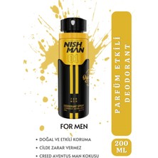 Nishman Erkek Sprey Deodorant 21 Saat Etkili - Aventuses - 200 ml