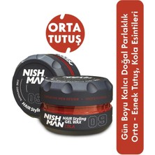 Nishman 09 Ultra Sert Parlak Wax 100 ml Saç Şekillendirici Orta Tutuş ile Gün Boyu Kalıcılık