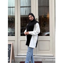 Triko ve Süprem Detaylı Garnili Spor Tunik