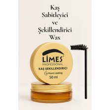 MasterCar Limes Profesyonel Kaş Sabitleyici ve Şekillendirici Wax 50 ml + Fırça Uzun Süre Kalıcı Kaş Jeli Wax