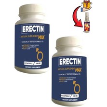 Subutu Erectin Max Erkeklere Özel 60'lı Dstklyci x 2 Adet+Lustra Masaj Yağı ile 30 ml