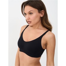 Alya Underwear Kadın Dikişsiz Sütyen Çıkarılabilir Yuvarlak Kaplı Lazer Kesim Görünmez Sütyen