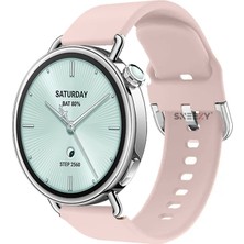 Sneezy Mi Watch S4 41MM Ile Uyumlu Yumuşak Purelux Soft Tokalı Silikon Kordon