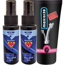 Subutu Bonie 2 Tane Machoman 60 ml Erkek Zaman Spreyi + Maxi Size Erkek Özel Yeri Krem